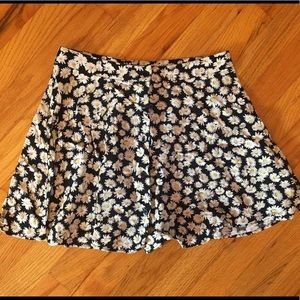 Forever 21 Sunflower Skater Skirt